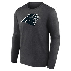 Carolina Panthers Personalized Name & Number Monochrome Long Sleeve T-Shirt - Charcoal outlet
