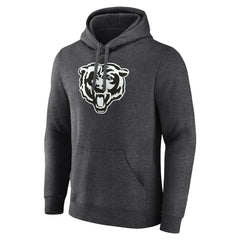 Chicago Bears Personalized Name & Number Monochrome Pullover Hoodie - Charcoal for sale