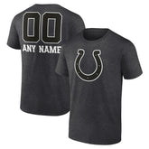 Indianapolis Colts Personalized Name & Number Monochrome T-Shirt - Charcoal online