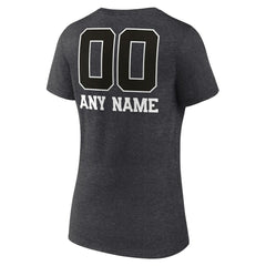 Indianapolis Colts Women's Personalized Name & Number Monochrome V-Neck Long Sleeve T-Shirt - Charcoal outlet