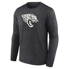 Jacksonville Jaguars Personalized Name & Number Monochrome Long Sleeve T-Shirt - Charcoal sale