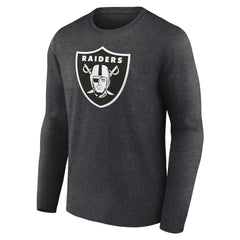 Las Vegas Raiders Personalized Name & Number Monochrome Long Sleeve T-Shirt - Charcoal on sale