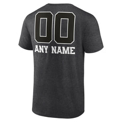 New York Giants Personalized Name & Number Monochrome T-Shirt - Charcoal for sale