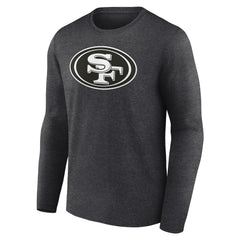 San Francisco 49ers Personalized Name & Number Monochrome Long Sleeve T-Shirt - Charcoal outlet