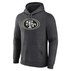San Francisco 49ers Personalized Name & Number Monochrome Pullover Hoodie - Charcoal for sale