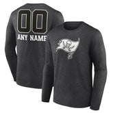 Tampa Bay Buccaneers Personalized Name & Number Monochrome Long Sleeve T-Shirt - Charcoal online