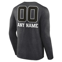 Washington Commanders Personalized Name & Number Monochrome Long Sleeve T-Shirt - Charcoal online