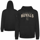 Kansas City Royals Levelwear Podium Team Arch Pullover Hoodie - Black