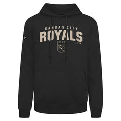 Kansas City Royals Levelwear Podium Team Arch Pullover Hoodie - Black