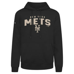 New York Mets Levelwear Podium Team Arch Pullover Hoodie - Black