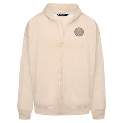 Washington Nationals Levelwear Uphill Oversized Full-Zip Hoodie - Khaki
