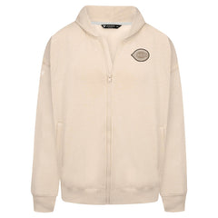 Cincinnati Reds Levelwear Uphill Oversized Full-Zip Hoodie - Khaki