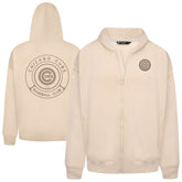 Chicago Cubs Levelwear Uphill Oversized Full-Zip Hoodie - Khaki
