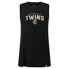 Minnesota Twins Levelwear Women's Influx Team Arch Tank Top - Black