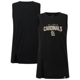 St. Louis Cardinals Levelwear Women's Influx Team Arch Tank Top - Black