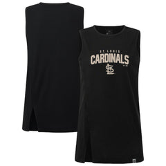 St. Louis Cardinals Levelwear Women's Influx Team Arch Tank Top - Black