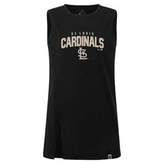 St. Louis Cardinals Levelwear Women's Influx Team Arch Tank Top - Black