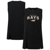 Tampa Bay Rays Levelwear Women's Influx Team Arch Tank Top - Black