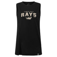 Tampa Bay Rays Levelwear Women's Influx Team Arch Tank Top - Black
