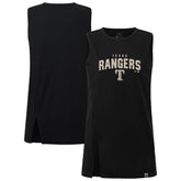 Texas Rangers Levelwear Women's Influx Team Arch Tank Top - Black