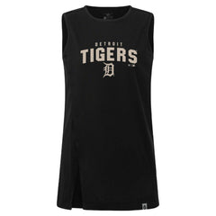 Detroit Tigers Levelwear Women's Influx Team Arch Tank Top - Black
