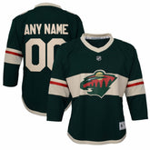 Minnesota Wild Youth Replica Custom Jersey Green