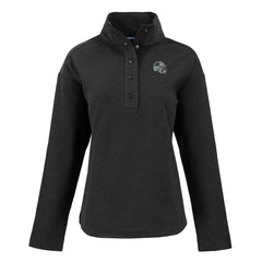 Carolina Panthers Cutter & Buck Women's Hunts Point Eco Half-Snap Sweatshirt - Black online
