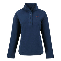 Detroit Lions Cutter & Buck Women's Hunts Point Eco Half-Snap Sweatshirt - Navy sale