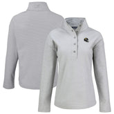 Jacksonville Jaguars Cutter & Buck Women's Hunts Point Eco Half-Snap Sweatshirt - Gray outlet