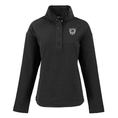 Las Vegas Raiders Cutter & Buck Women's Hunts Point Eco Half-Snap Sweatshirt - Black cheap