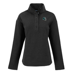 Philadelphia Eagles Cutter & Buck Women's Hunts Point Eco Half-Snap Sweatshirt - Black on sale