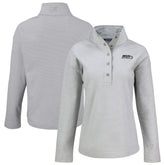 Seattle Seahawks Cutter & Buck Women's Hunts Point Eco Half-Snap Sweatshirt - Gray cheap