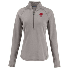 Buffalo Bills Cutter & Buck Women's Peshastin Eco Fleece Recycled Tri-Blend Raglan Half-Zip Jacket - Heather Gray outlet