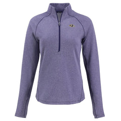 Baltimore Ravens Cutter & Buck Women's Peshastin Eco Fleece Recycled Tri-Blend Raglan Half-Zip Jacket - Heather Purple cheap