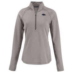 Baltimore Ravens Cutter & Buck Women's Americana Peshastin Eco Fleece Recycled Tri-Blend Raglan Half-Zip Jacket - Heather Gray discount