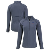 Indianapolis Colts Cutter & Buck Women's Americana Peshastin Eco Fleece Recycled Tri-Blend Raglan Half-Zip Jacket - Heather Navy discount