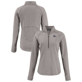 Denver Broncos Cutter & Buck Women's Americana Peshastin Eco Fleece Recycled Tri-Blend Raglan Half-Zip Jacket - Heather Gray online