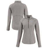 Las Vegas Raiders Cutter & Buck Women's Peshastin Eco Fleece Recycled Tri-Blend Raglan Half-Zip Jacket - Heather Gray online