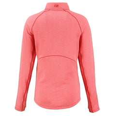 Kansas City Chiefs Cutter & Buck Women's Peshastin Eco Fleece Recycled Tri-Blend Raglan Half-Zip Jacket - Heather Red discount