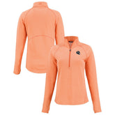 Denver Broncos Cutter & Buck Women's Peshastin Eco Fleece Recycled Tri-Blend Raglan Half-Zip Jacket - Heather Orange discount
