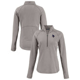 Minnesota Vikings Cutter & Buck Women's Americana Peshastin Eco Fleece Recycled Tri-Blend Raglan Half-Zip Jacket - Heather Gray for sale