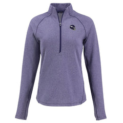 Minnesota Vikings Cutter & Buck Women's Peshastin Eco Fleece Recycled Tri-Blend Raglan Half-Zip Jacket - Heather Purple for sale