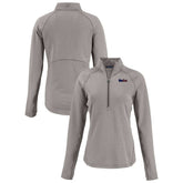 Pittsburgh Steelers Cutter & Buck Women's Americana Peshastin Eco Fleece Recycled Tri-Blend Raglan Half-Zip Jacket - Heather Gray sale