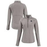 Seattle Seahawks Cutter & Buck Women's Peshastin Eco Fleece Recycled Tri-Blend Raglan Half-Zip Jacket - Heather Gray online