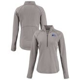 Seattle Seahawks Cutter & Buck Women's Peshastin Eco Fleece Recycled Tri-Blend Raglan Half-Zip Jacket - Heather Gray online