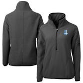 Detroit Lions Cutter & Buck Women's Historic Cascade Eco Sherpa Fleece Half-Zip Jacket - Charcoal discount