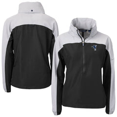 Indianapolis Colts Cutter & Buck Women's Charter Eco Recycled Half-Zip Hooded Anorak Jacket - Black for sale