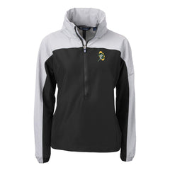 Green Bay Packers Cutter & Buck Women's Charter Eco Recycled Half-Zip Hooded Anorak Jacket - Black outlet