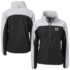 Las Vegas Raiders Cutter & Buck Women's Charter Eco Recycled Half-Zip Hooded Anorak Jacket - Black outlet