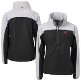 Tampa Bay Buccaneers Cutter & Buck Women's Charter Eco Recycled Half-Zip Hooded Anorak Jacket - Black outlet